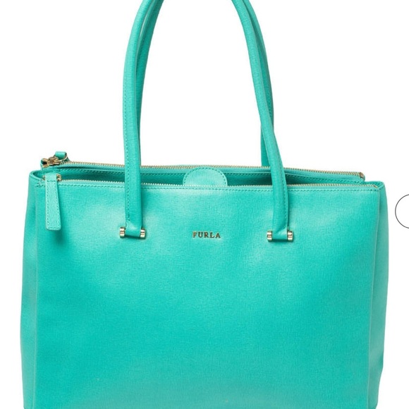 Furla Handbags - Furla Vibrant Blue Tote Bag